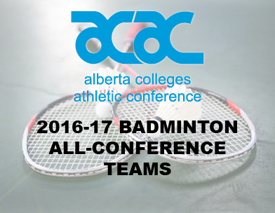 ACAC Honours the 2016-17 Badminton All-Conference Teams