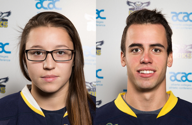 Trace Elson and Kendra Hanson of NAIT Honoured as ACAC Hockey Top League Scorers