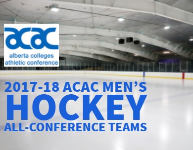 Presenting the 2017-18 ACAC Men&rsquo;s Hockey All-Conference Teams