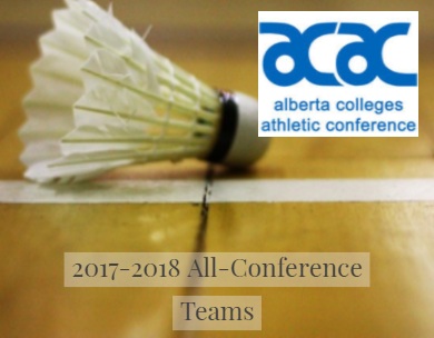 Presenting the 2017-18 ACAC Badminton All-Conference Teams