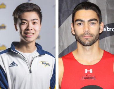 Matthew Travaglini & Desmond Wang named 2018-19 ACAC Male Athletes of the Year