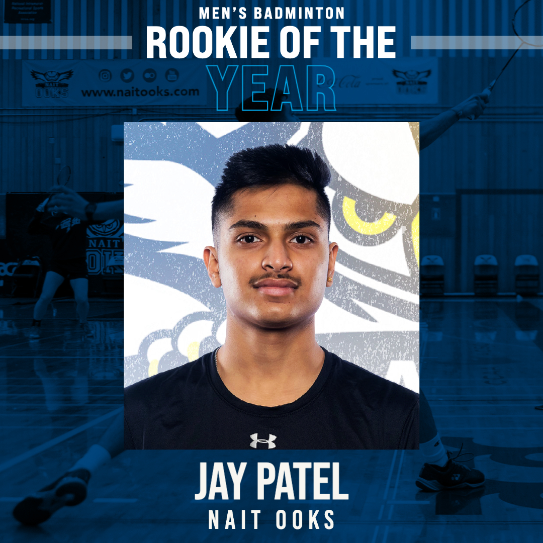 Jay Patel Honoured as 2021-22 ACAC Men&rsquo;s Badminton Rookie of the Year