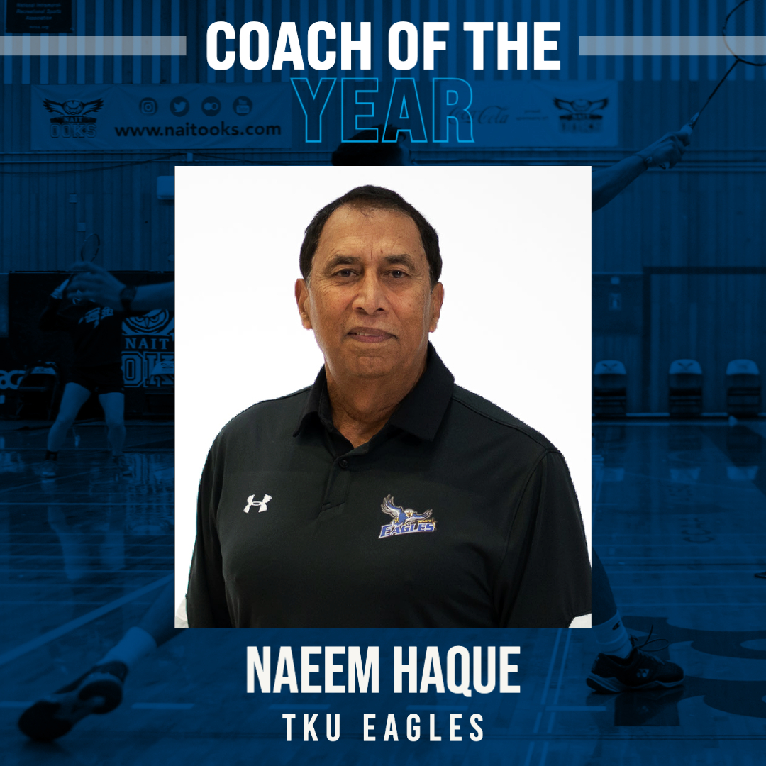 Naeem Haque Honoured as 2021-22 ACAC Badminton Coach of the Year