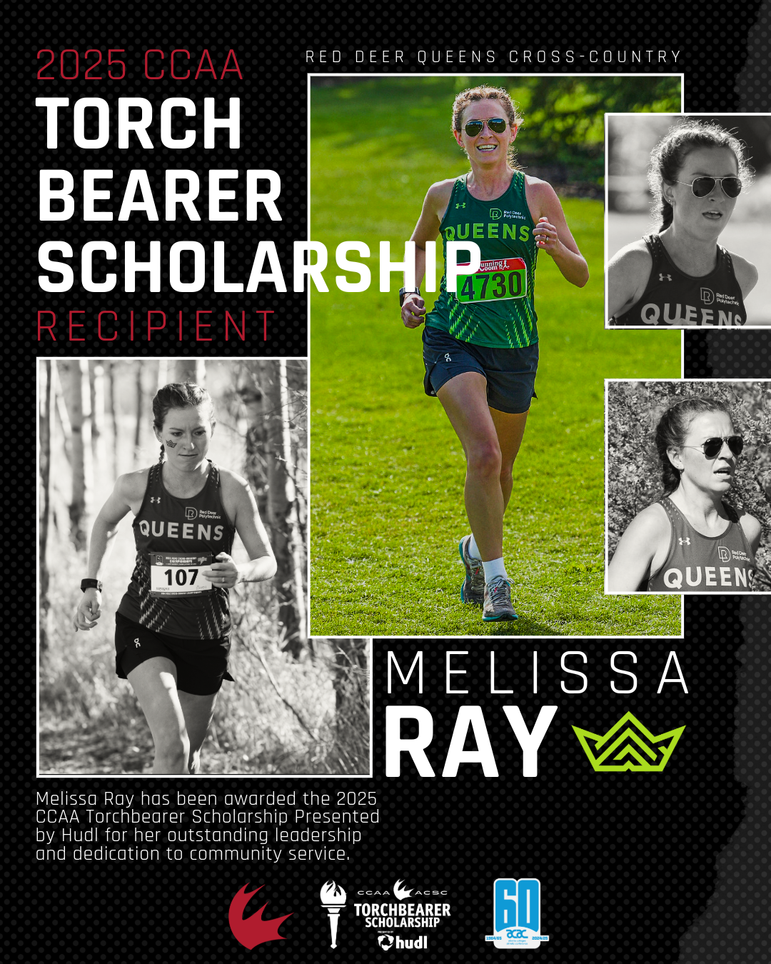 Melissa Ray of Red Deer Polytechnic Named 2025 CCAA Torchbearer Presented by Hudl