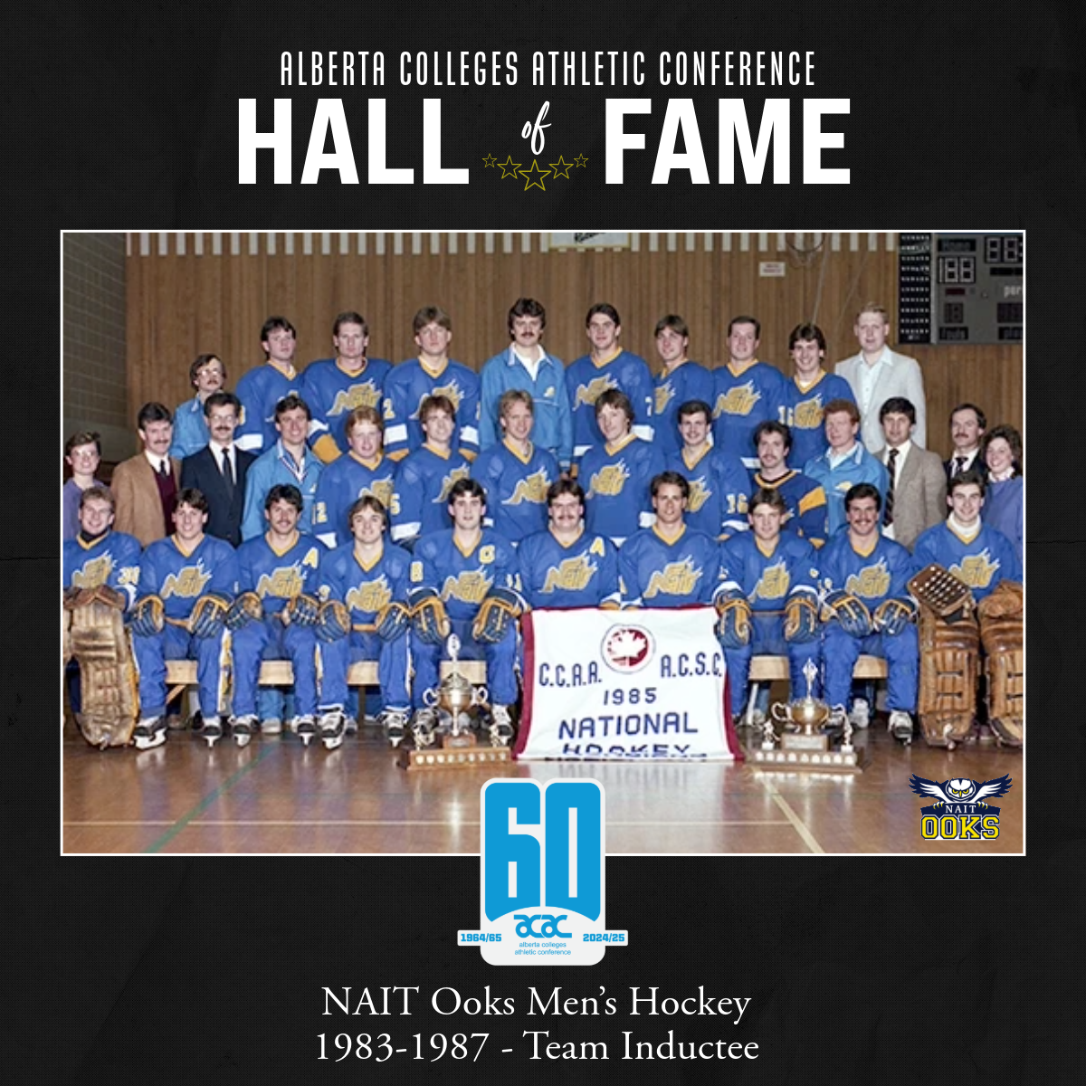ACAC Hall of Fame Team Inductee: NAIT Ooks Men's Hockey