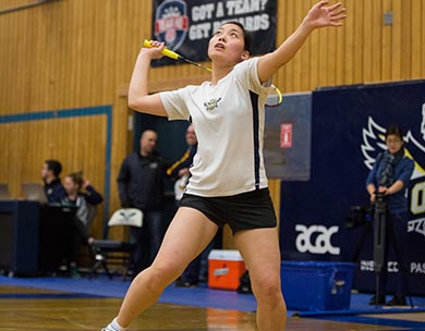 NAIT Ooks badminton player Ryo Kuramochi
