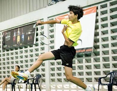 King's Badminton Player Narayan Ramdhani