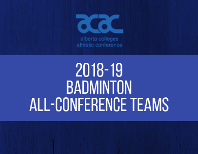 Presenting the 2018-19 ACAC Badminton All-Conference Teams