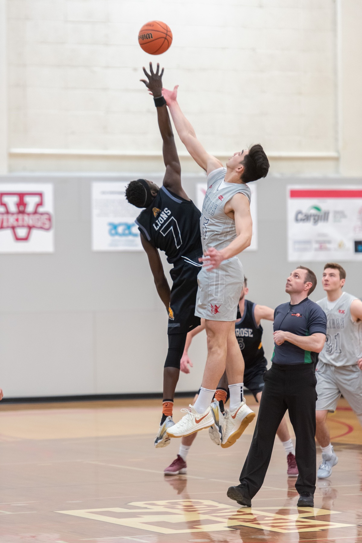 Day 1: University of Alberta-Augustana Vikings vs Ambrose University Lions in Game 4 of the 2020 ACAC Men's Basketball Championships