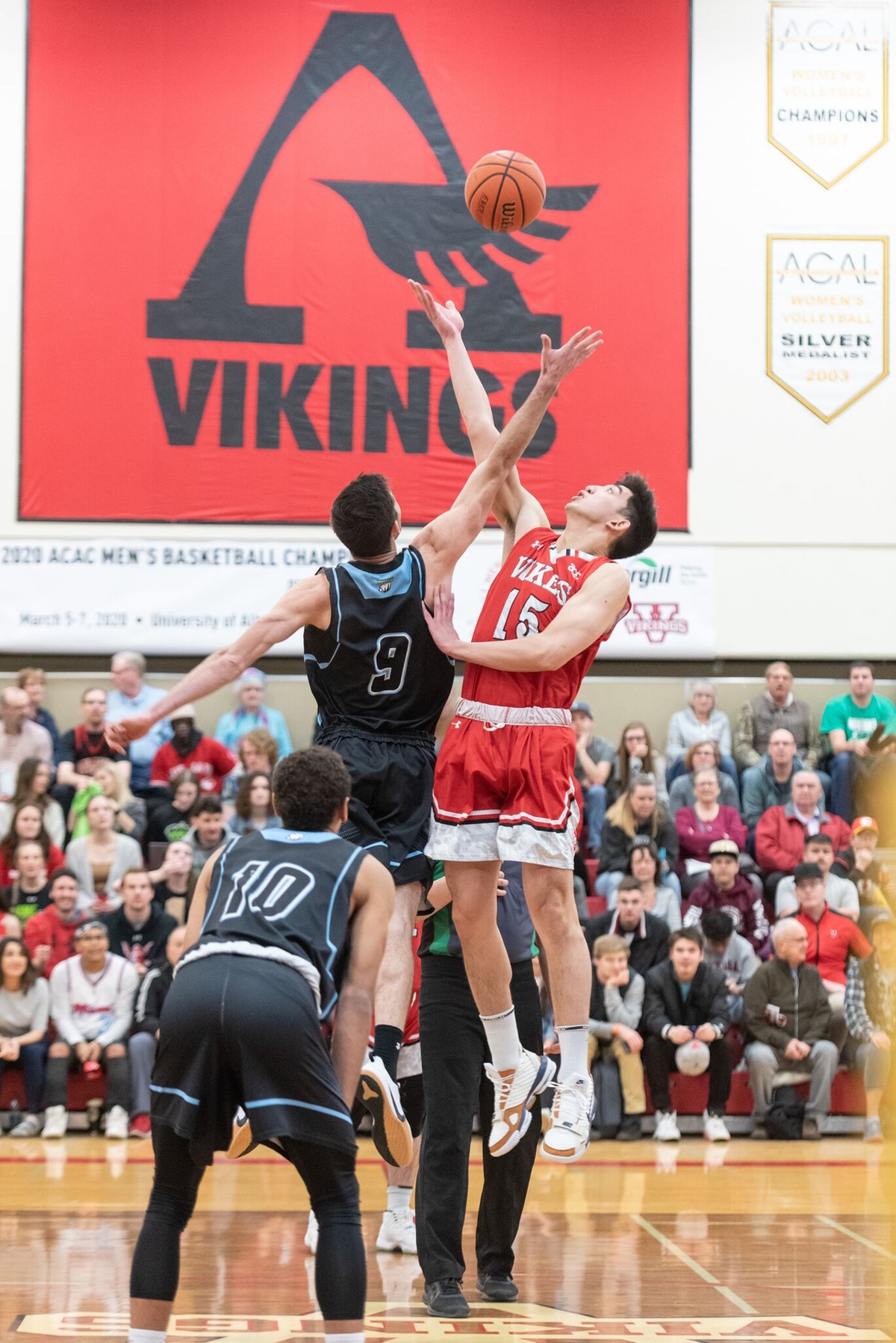 Day 2: University of Alberta-Augustana Vikings vs Lethbridge College Kodiaks play Game 6 of the 2020 ACAC Men's Basketball Championships