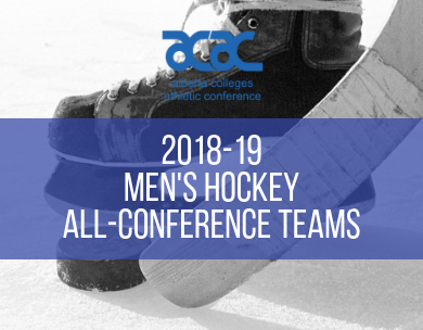 Presenting the 2018-19 ACAC Men&rsquo;s Hockey All-Conference Teams