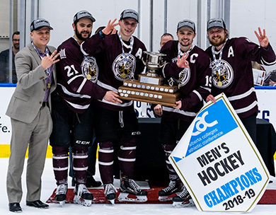 Griffins stun Ooks with rally back from 4-0 down to claim third-straight ACAC Championship