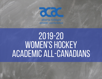 2019-20 ACAC Women&rsquo;s Hockey Academic All-Canadians