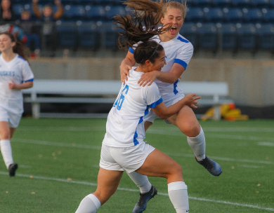 Women's soccer Huskies claim historic ACAC playoff win at home